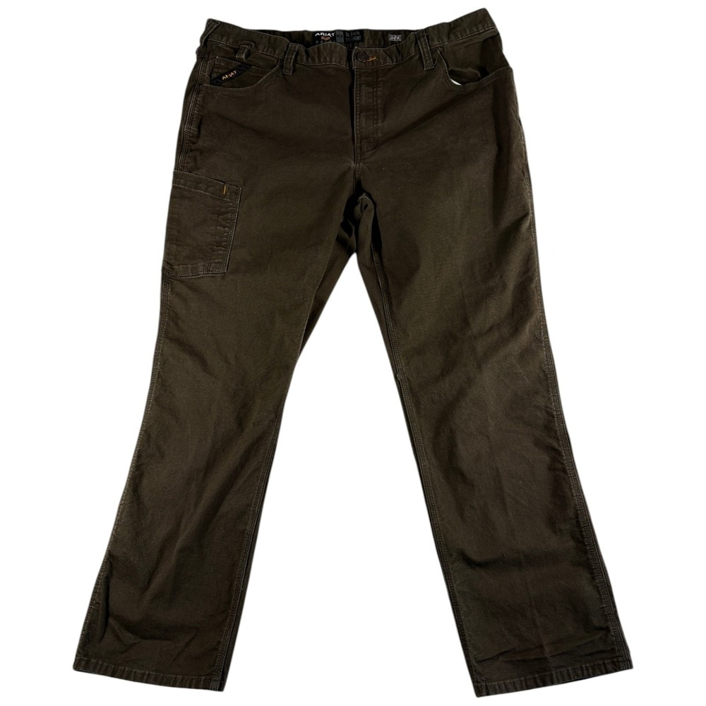 Ariat Rebar M4 Stackable Straight Leg Work Pants Mens 44x34 Stretch Relaxed Fit